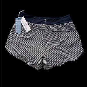 New women’s Southern Tide Navy and White Striped Athletic Shorts -medium